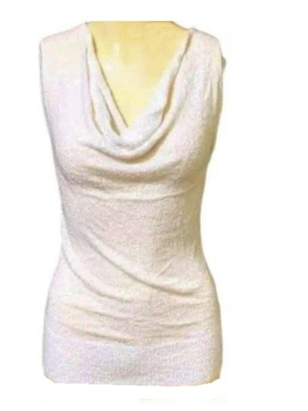Vintage Lillie Rubin Sleeveless Terry Cloth Cowl Neck Top